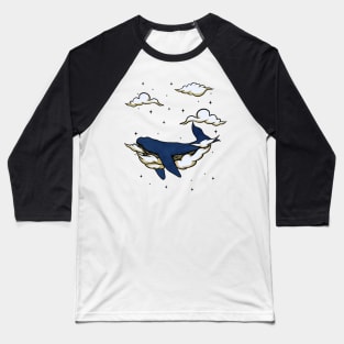 Flying Whales Baseball T-Shirt